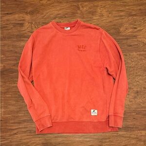 Nike Men's Vibrant Orange Crewneck Sweater